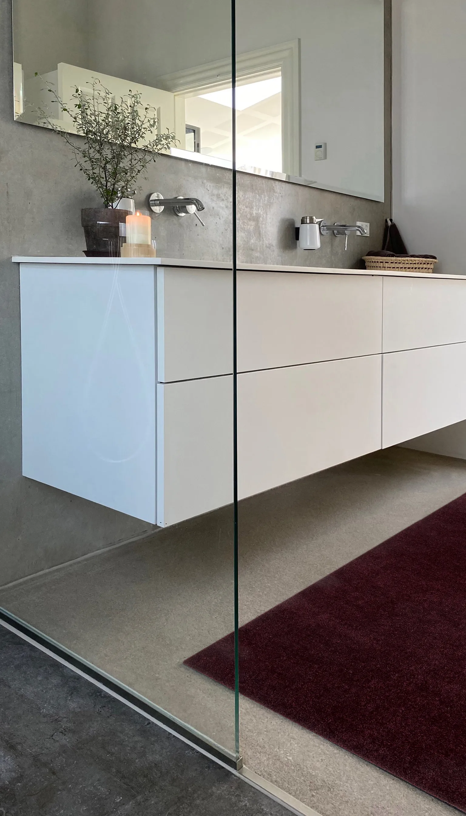 Unicolor ホールウェイラグ, Bordeaux, 67x120 cm tica copenhagen