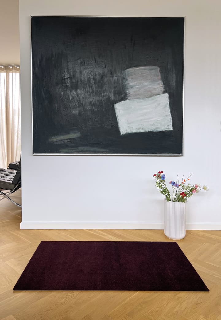 Unicolor ホールウェイラグ, Bordeaux, 90x130 cm tica copenhagen