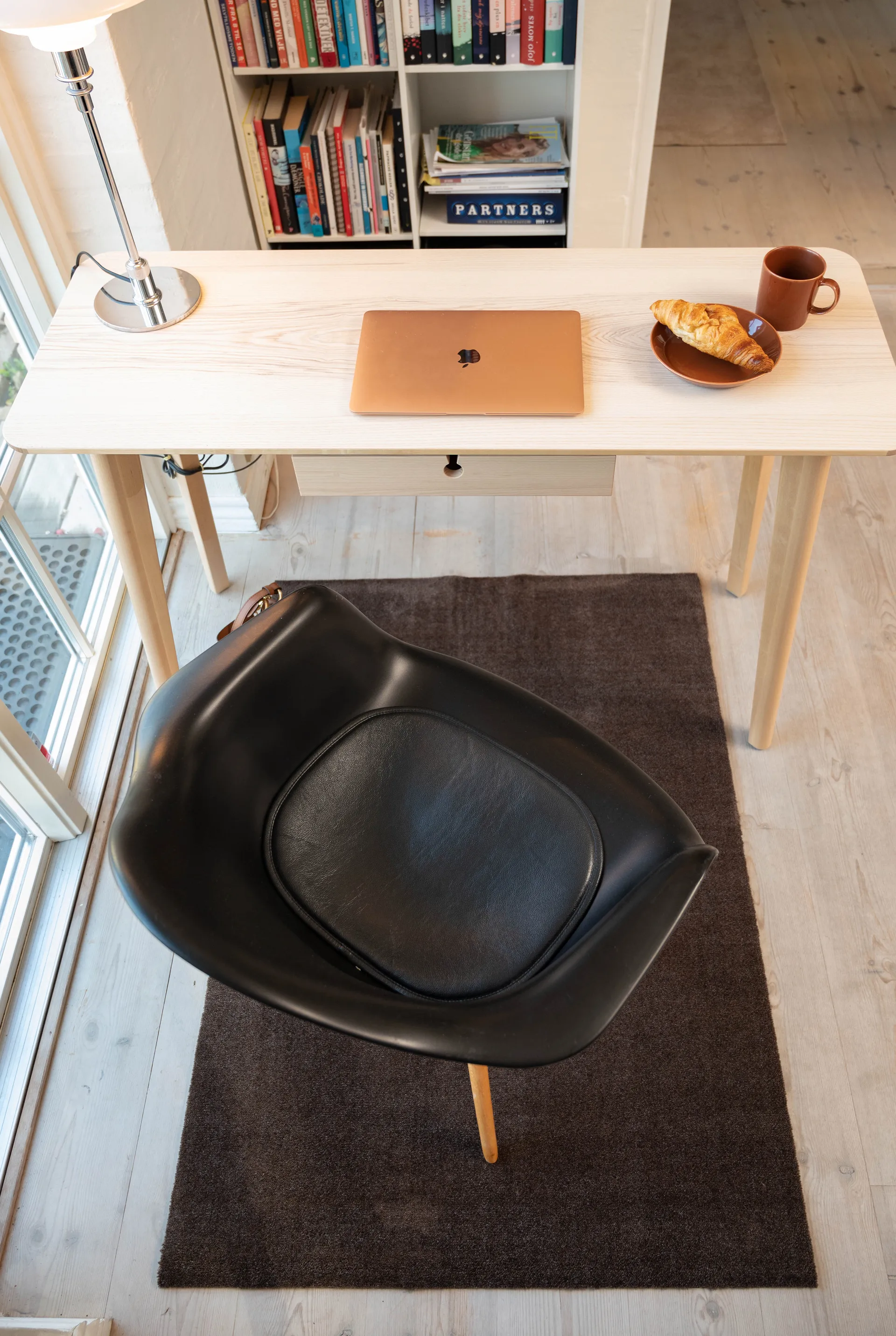 Unicolor ホールウェイラグ, Brown. 90x130 cm tica copenhagen