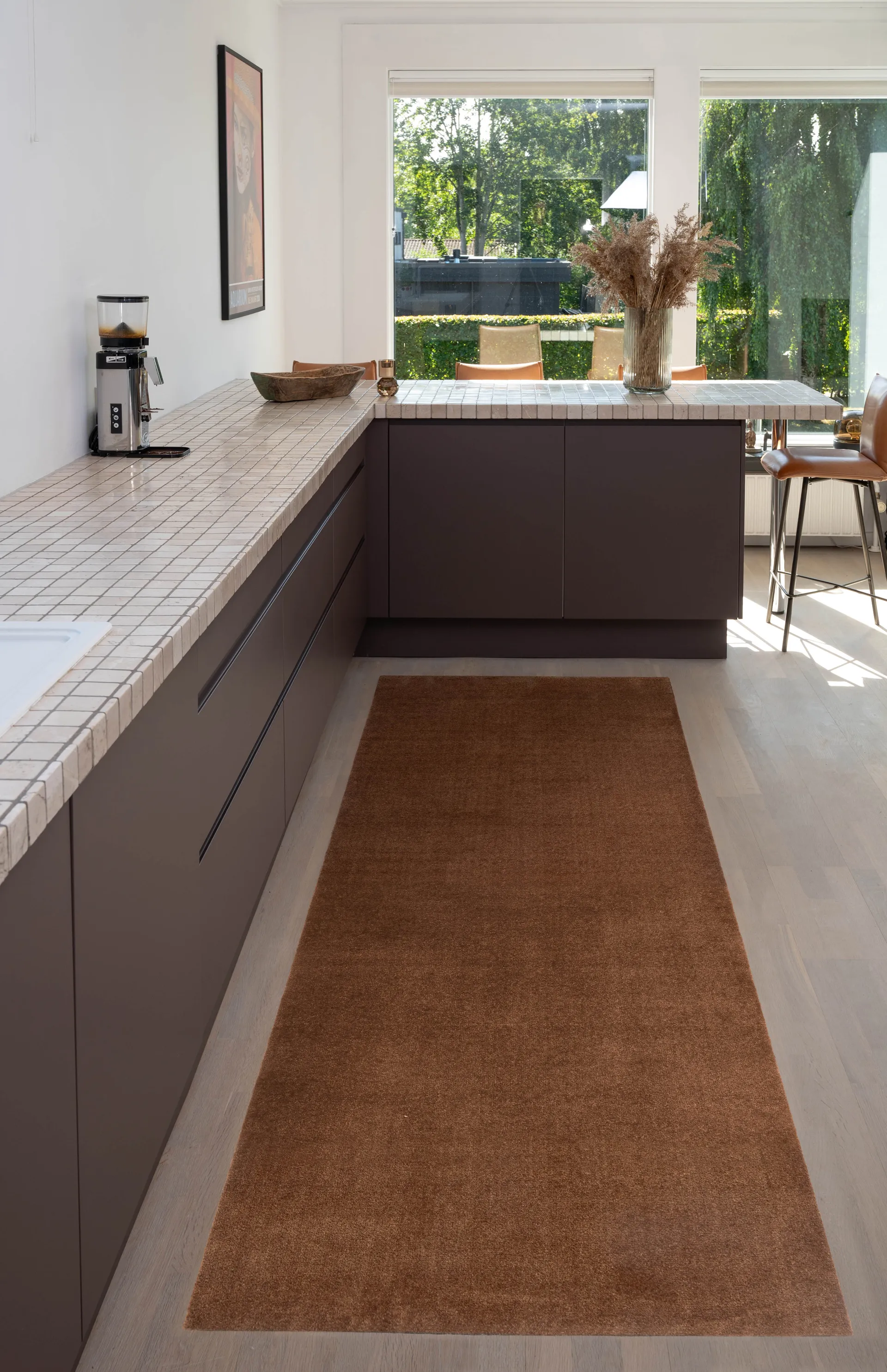 Unicolor ホールウェイラグ, Cognac, 100x300 cm tica copenhagen