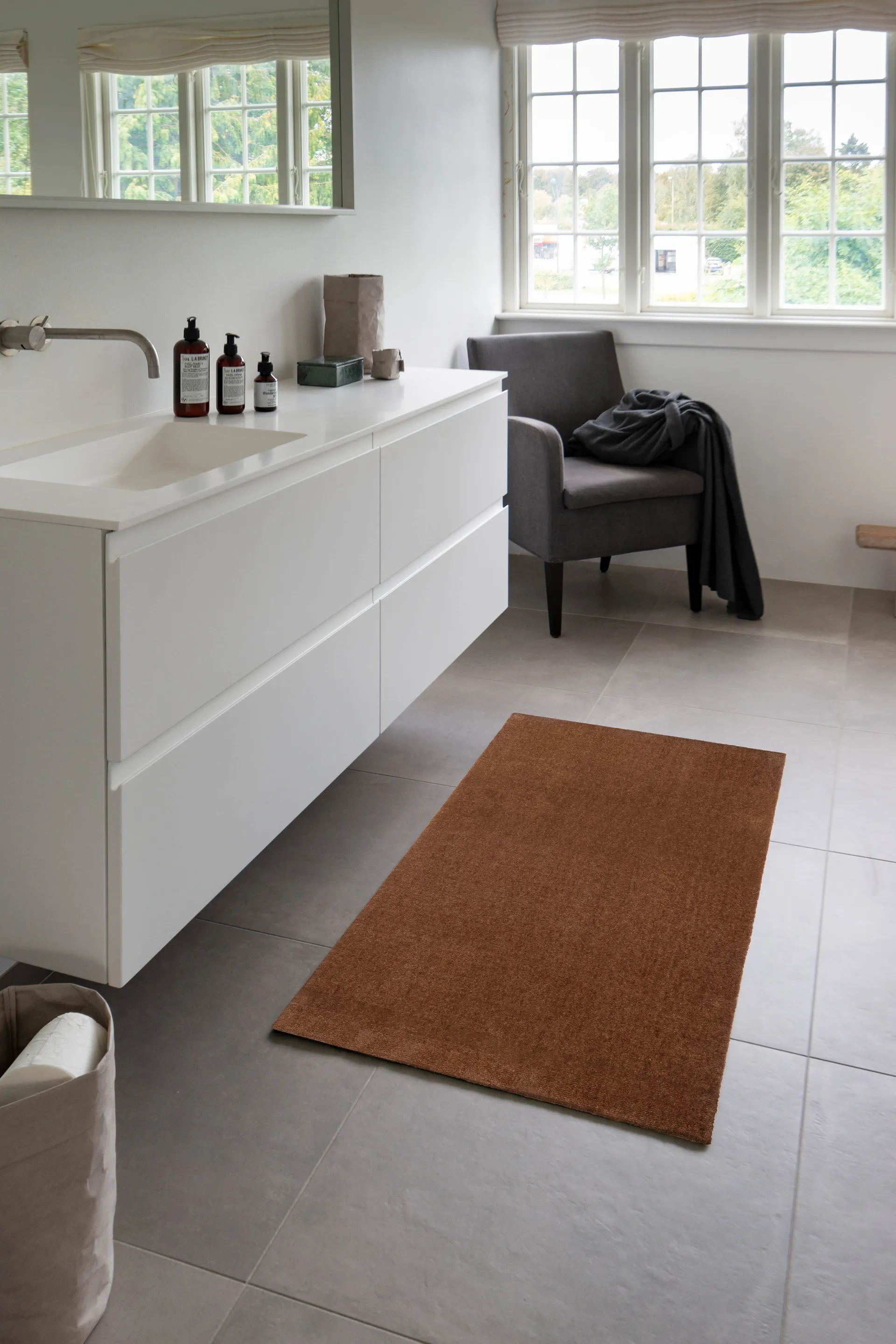 Unicolor ホールウェイラグ, Cognac, 67x120 cm tica copenhagen