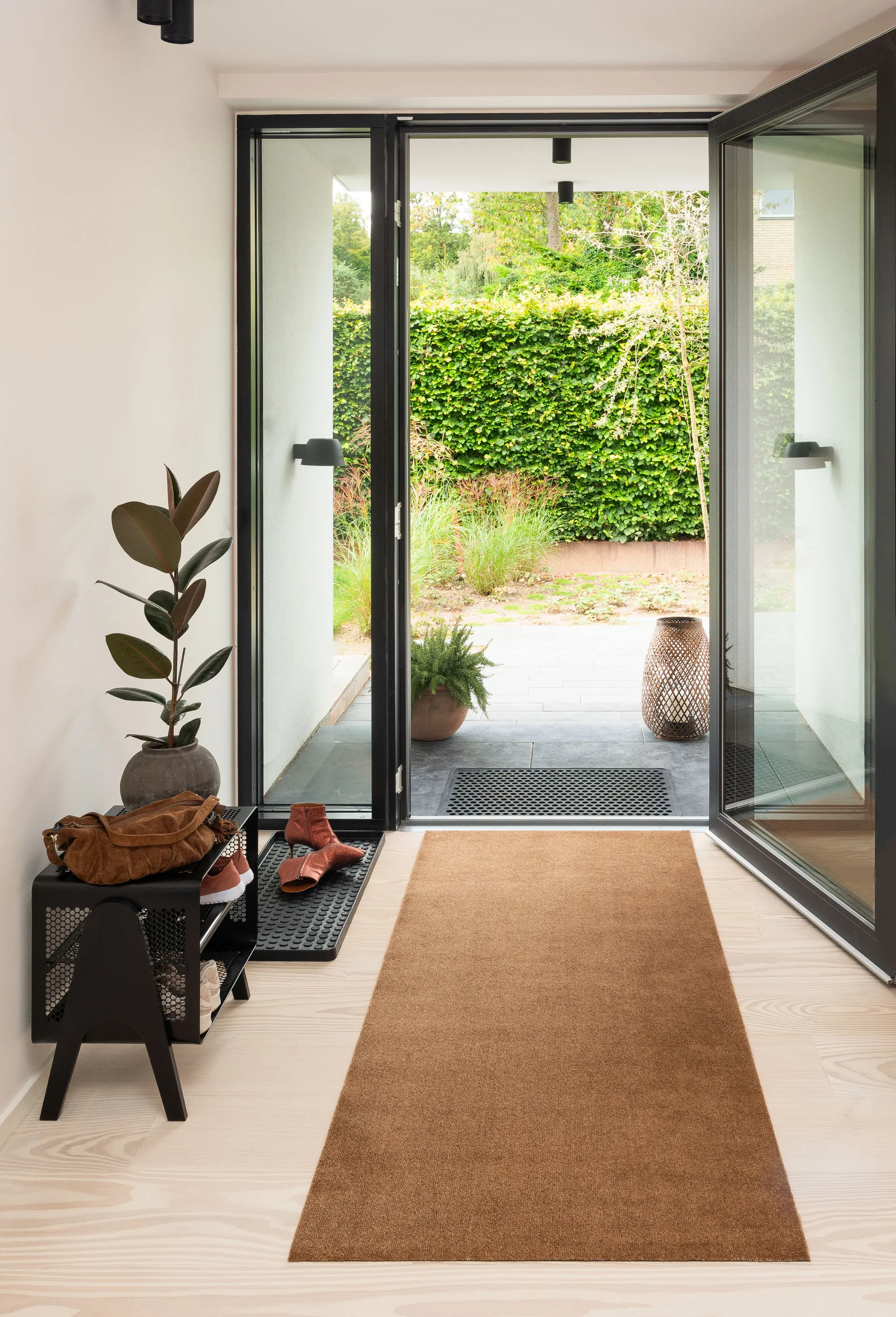 Unicolor ホールウェイラグ, Cognac, 90x200 cm tica copenhagen