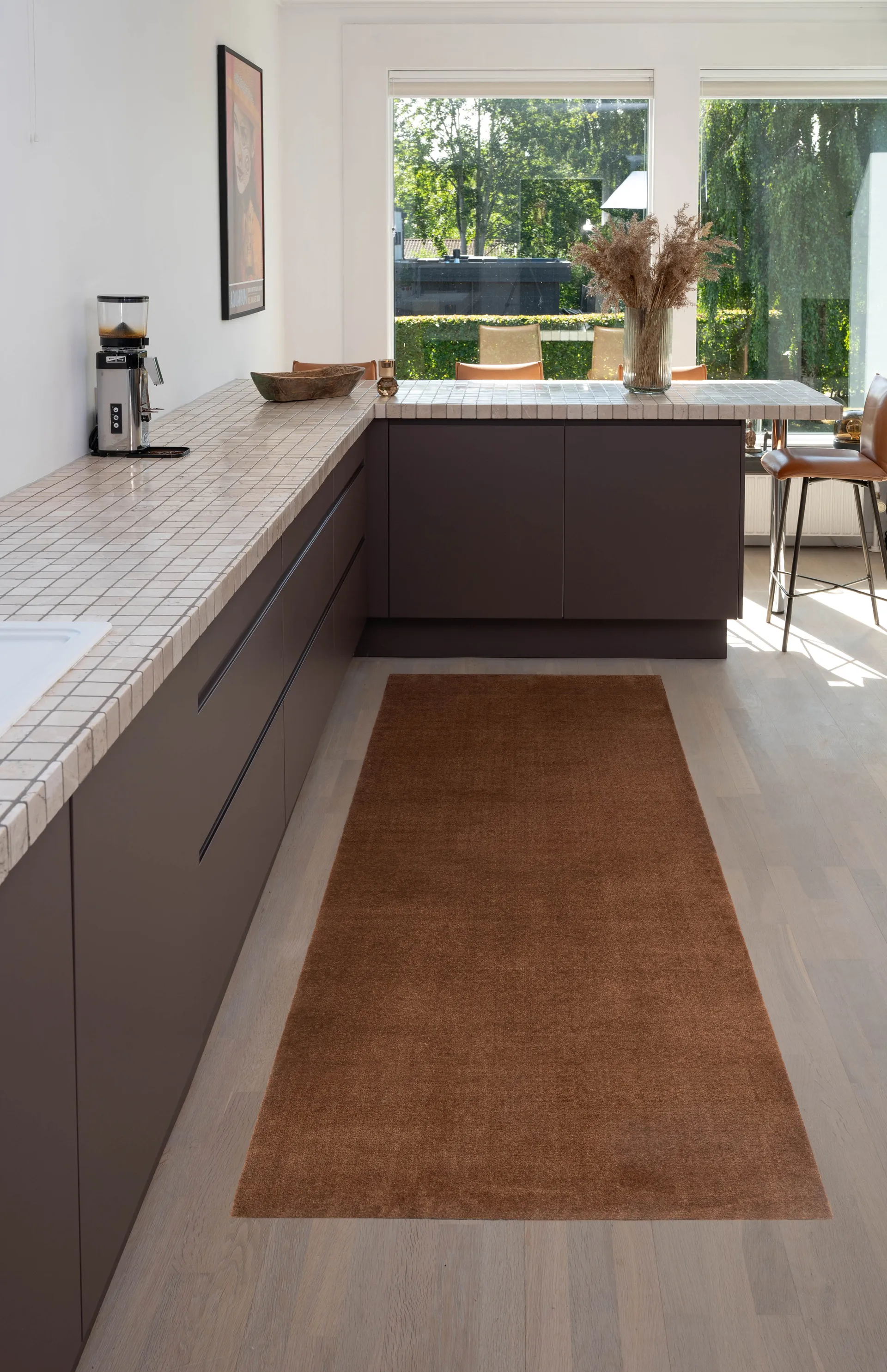 Unicolor ホールウェイラグ, Cognac, 90x200 cm tica copenhagen