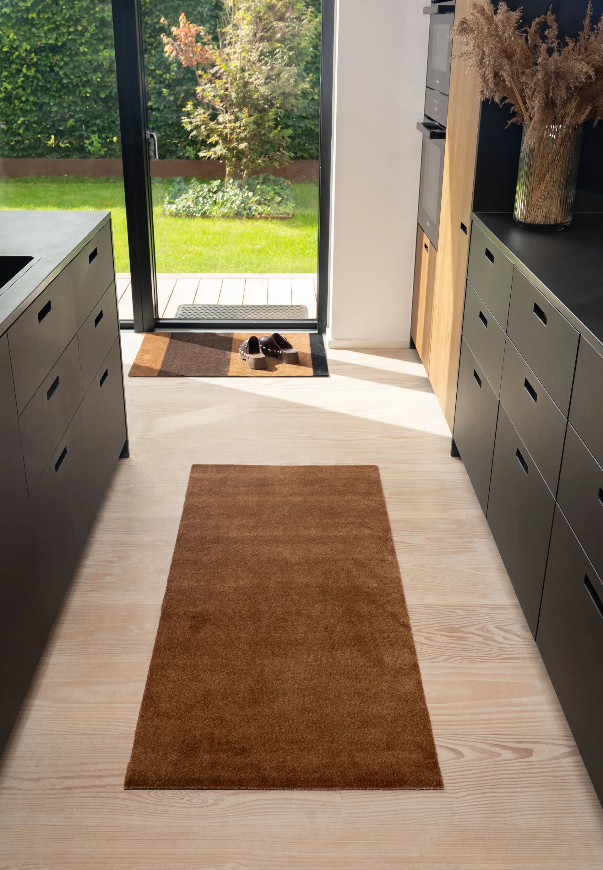 Unicolor ホールウェイラグ, Cognac, 90x200 cm tica copenhagen