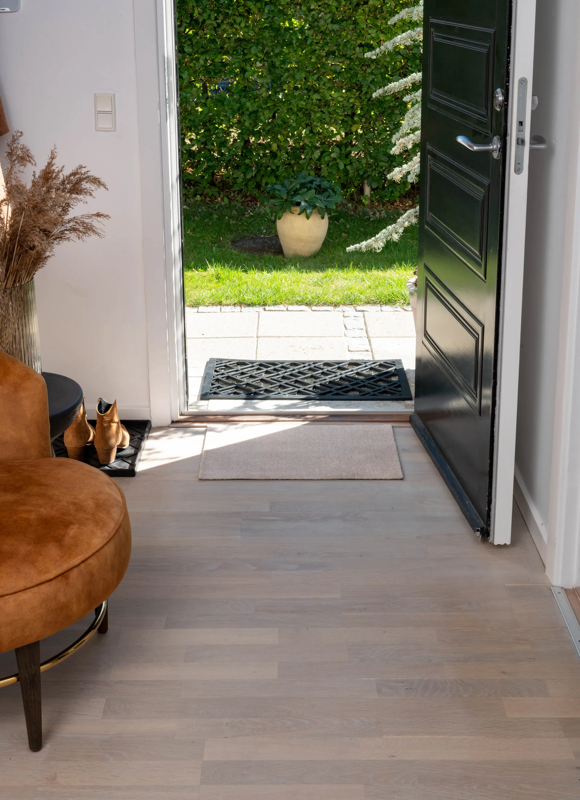 Unicolor ドアマット, Ivory. 40x60 cm tica copenhagen