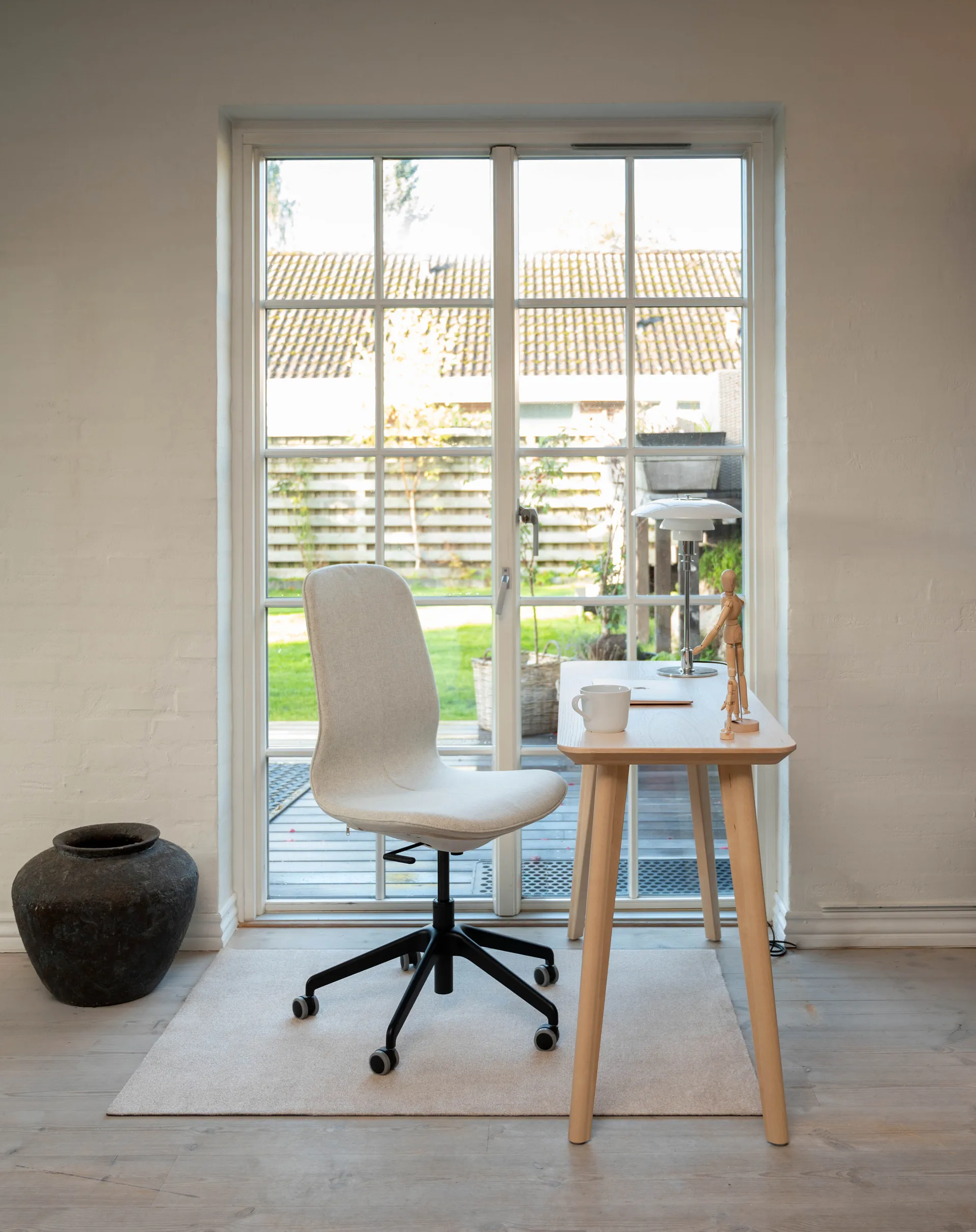 Unicolor ホールウェイラグ, Ivory. 90x130 cm tica copenhagen