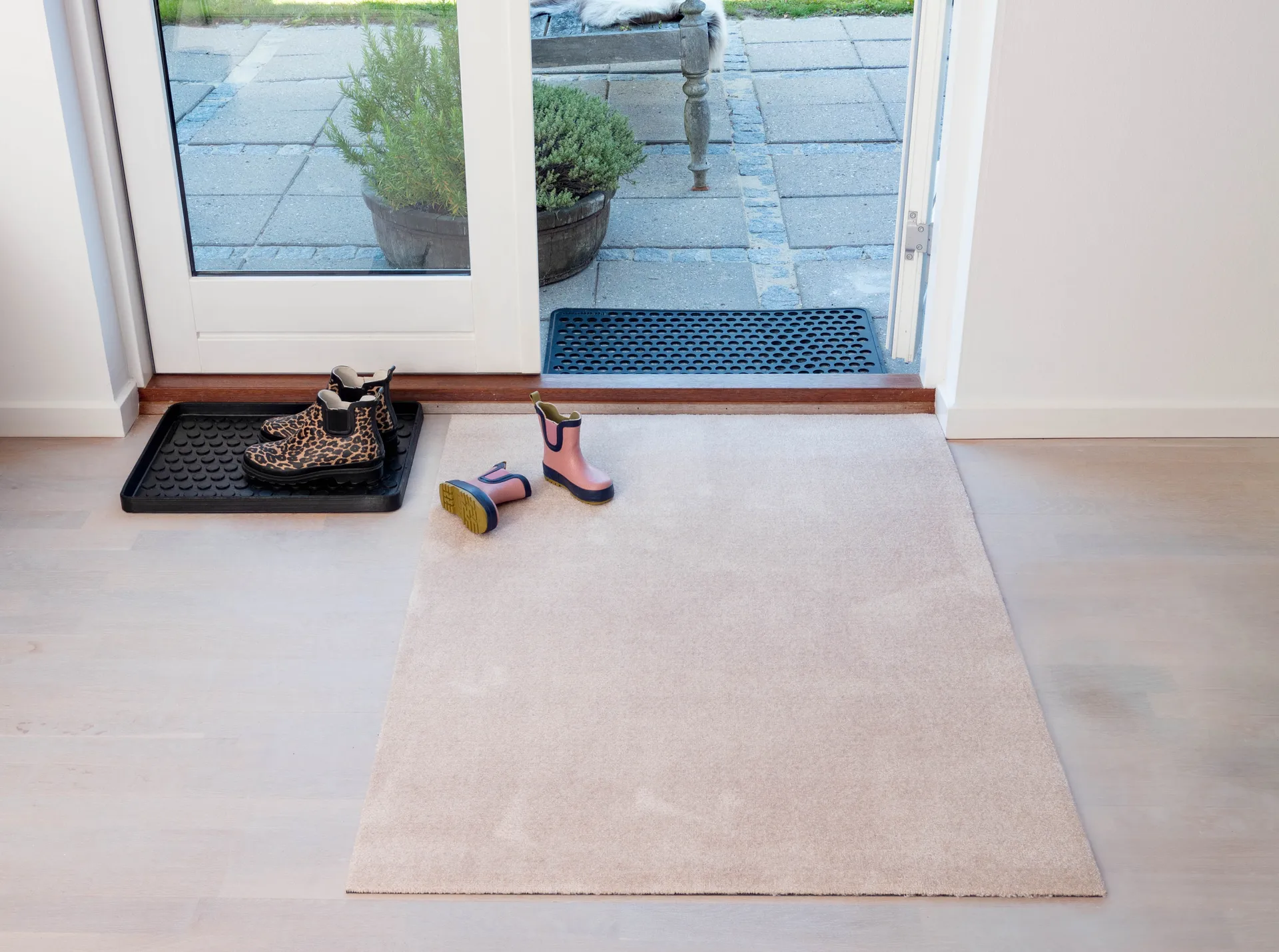 Unicolor ホールウェイラグ, Ivory. 90x130 cm tica copenhagen