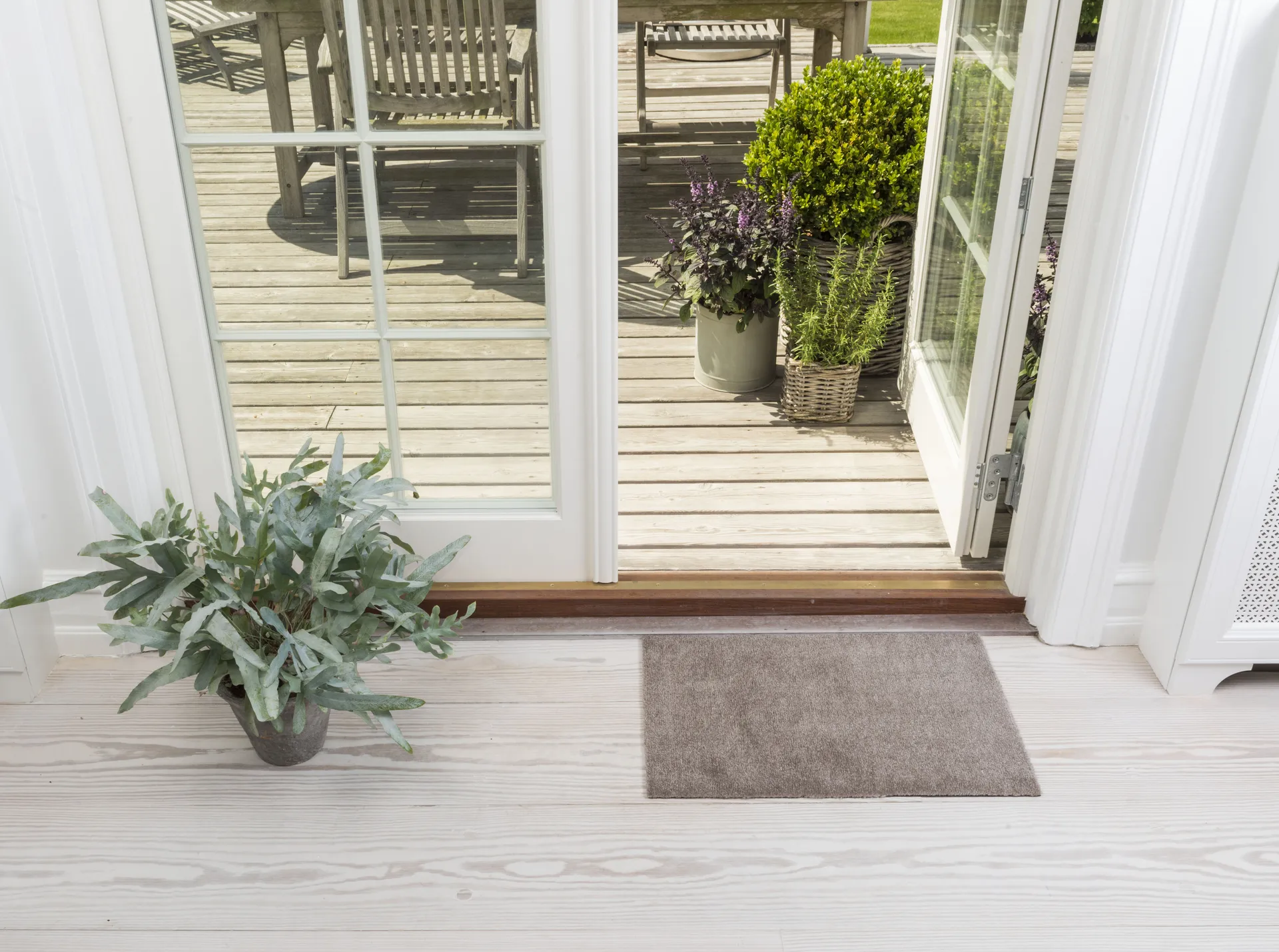 Unicolor ドアマット, Sand. 40x60 cm tica copenhagen