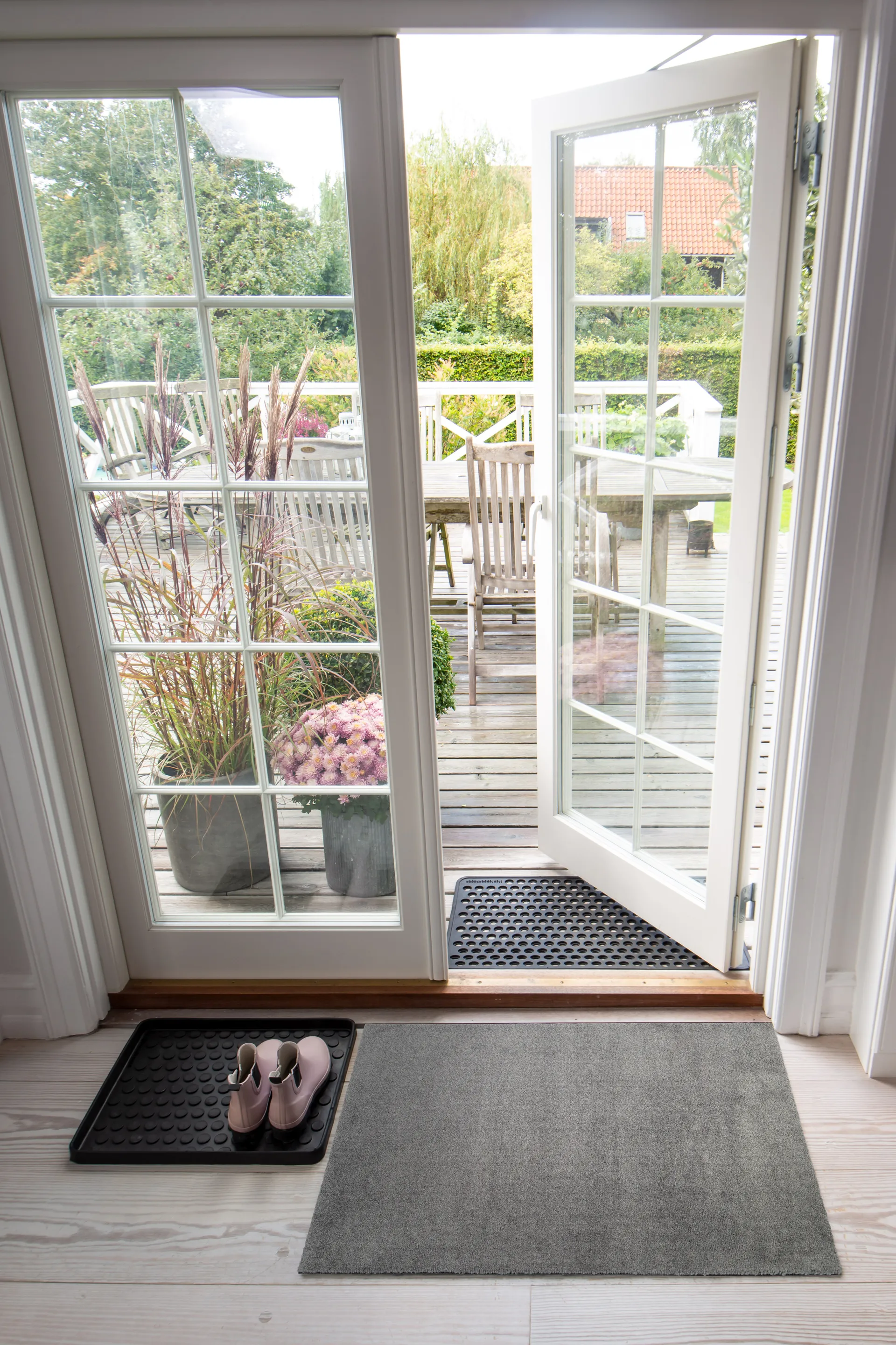 Unicolor ドアマット, Steel grey. 60x90 cm tica copenhagen