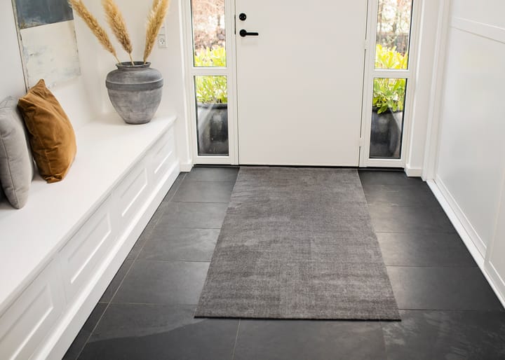 Unicolor ホールウェイラグ, Steel grey. 90x200 cm tica copenhagen
