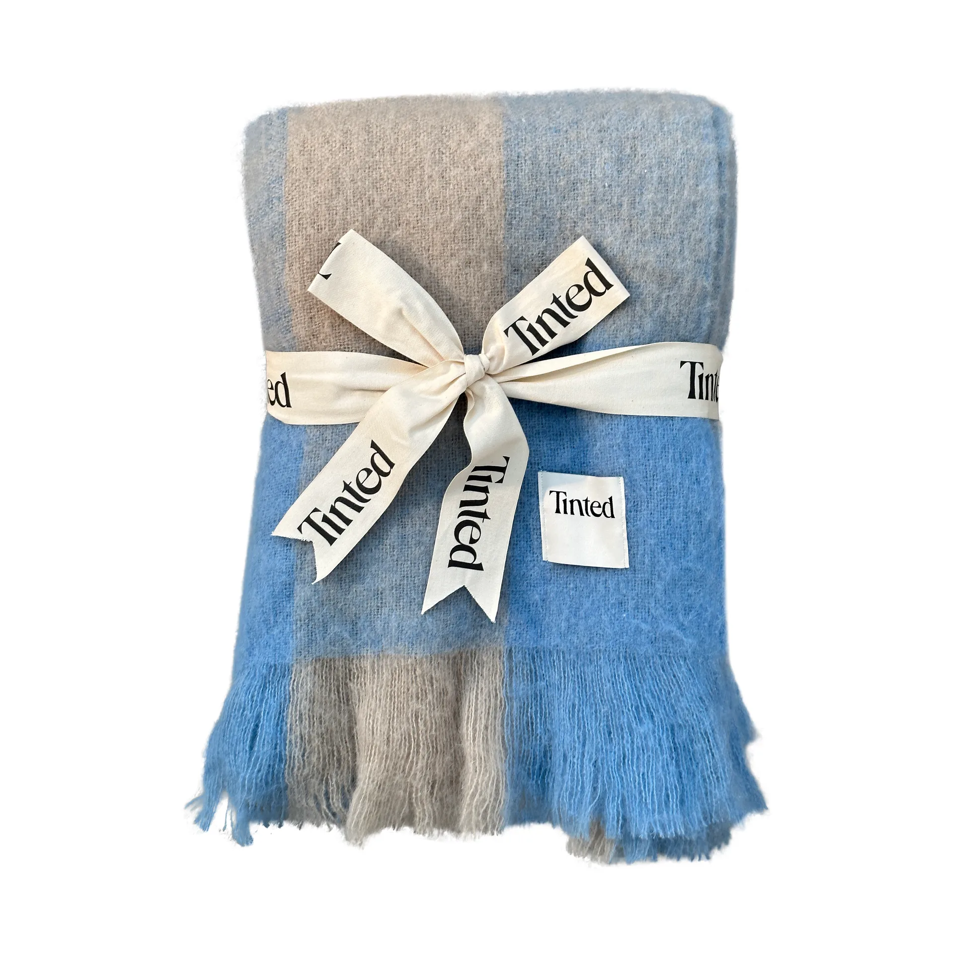 Ahlblom ウールスロー 130x170 cm, Beige-blue Tinted