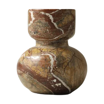 Asker キャンドルスティック 10 cm - Red - Tinted