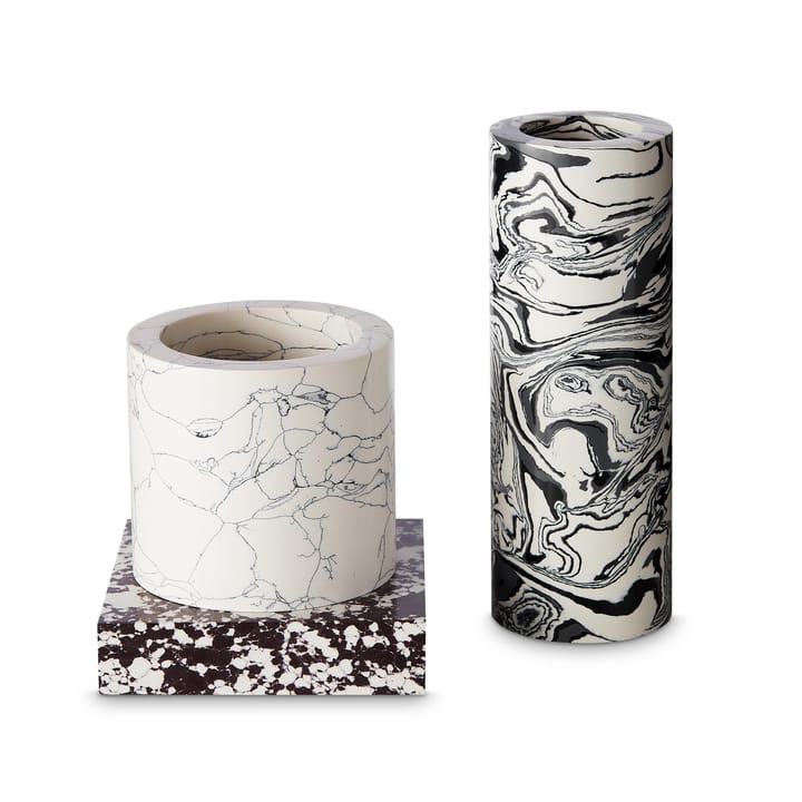 Swirl スモール 花瓶 26 cm - black and white - Tom Dixon | トム ディクソン