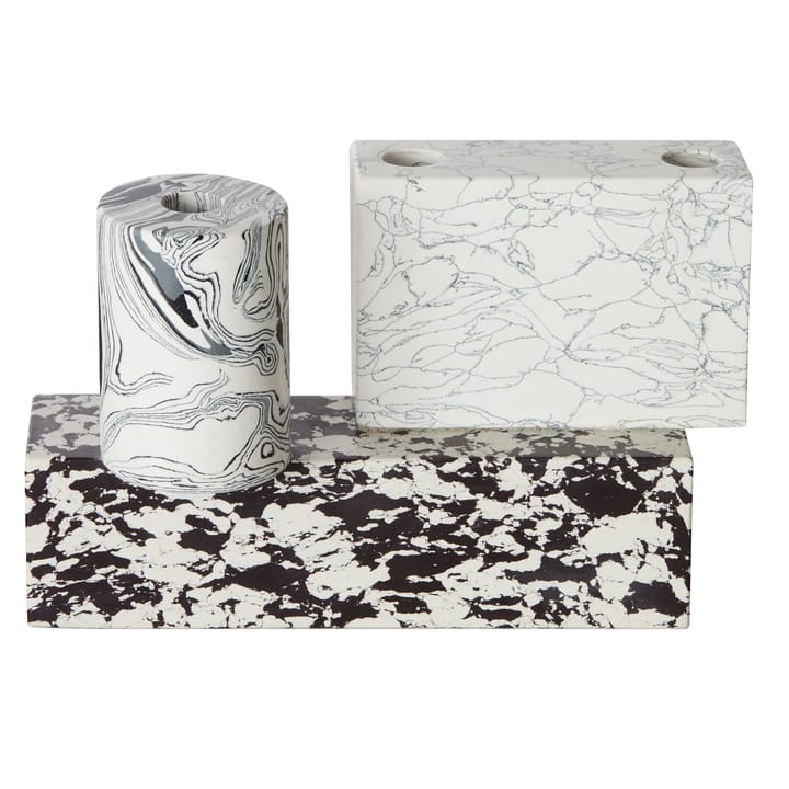 Swirl キャンドル ホルダー ラージ - Black-white - Tom Dixon | トム ディクソン