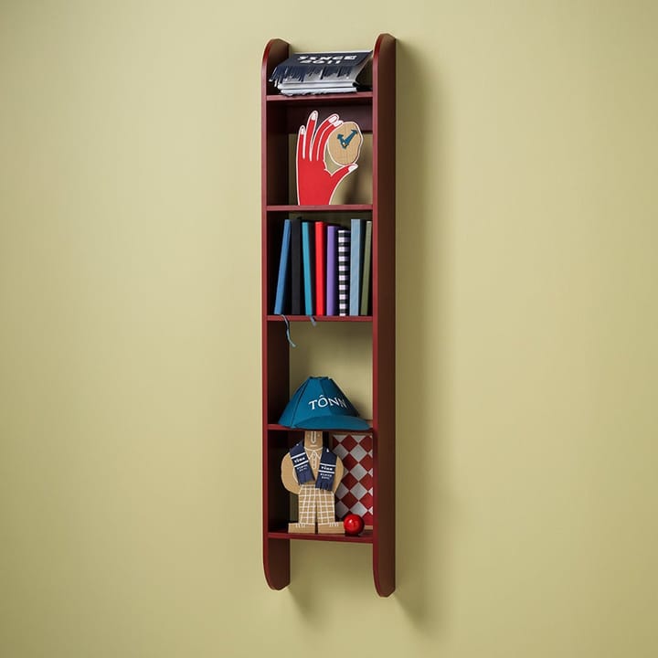 Flaneaur ウォールシェルフ 27x128 cm, Burgundy TÔNN furniture