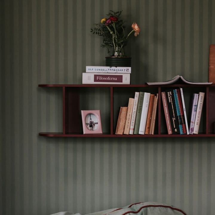Flaneaur ウォールシェルフ 27x128 cm, Burgundy TÔNN furniture