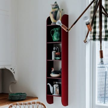 Flaneaur ウォールシェルフ 27x128 cm - Burgundy - TÔNN furniture