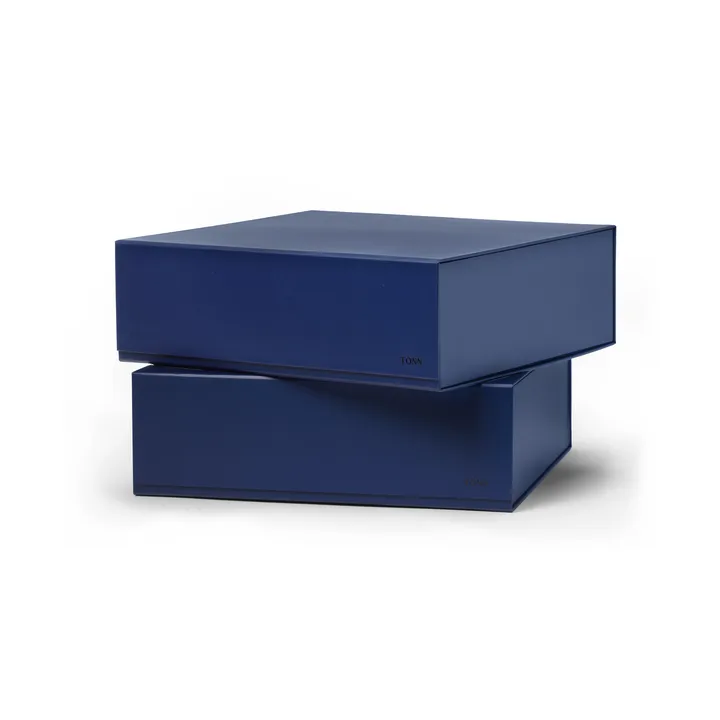 Pac Box ストレージボックス - Midnight blue, large 32.5x10.5x30 cm, 2-pack - TÔNN furniture