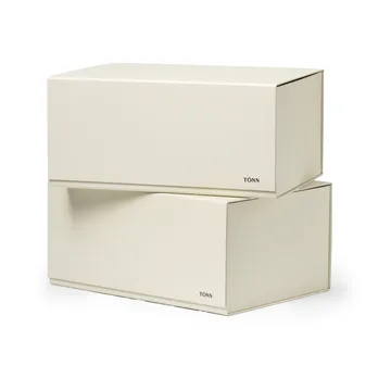 Pac Box ストレージボックス - Off-white, medium 30x13.5x22 cm, 2-pack - TÔNN furniture