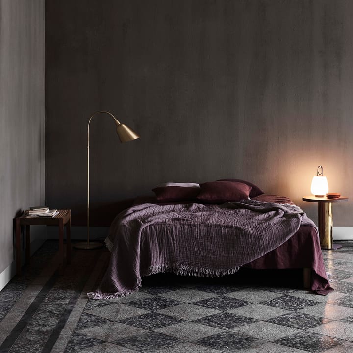 Collect コットンスロー SC33 260x260 cm, cloud & burgundy (beige-red) &Tradition | アンドトラディション