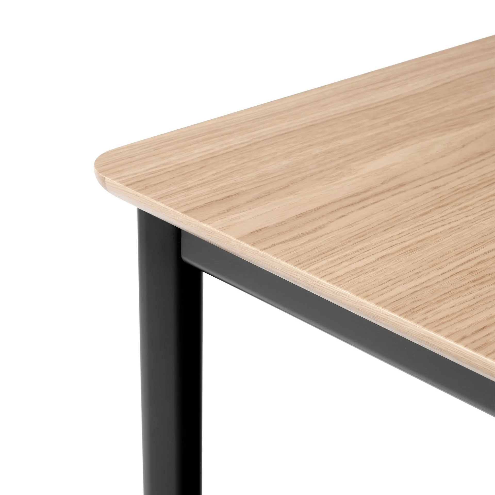 Drip HW115 ダイニングテーブル 83x143 cm, Black frame-clear lacq. oak &Tradition | アンドトラディション