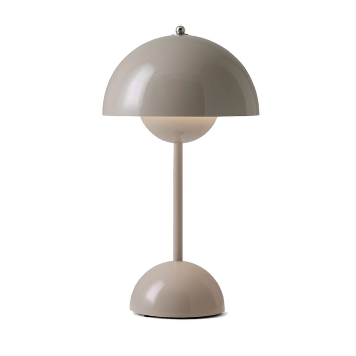 Flowerpot / フラワーポット ポータブルテーブルランプ VP9, grey beige &Tradition | アンドトラディション