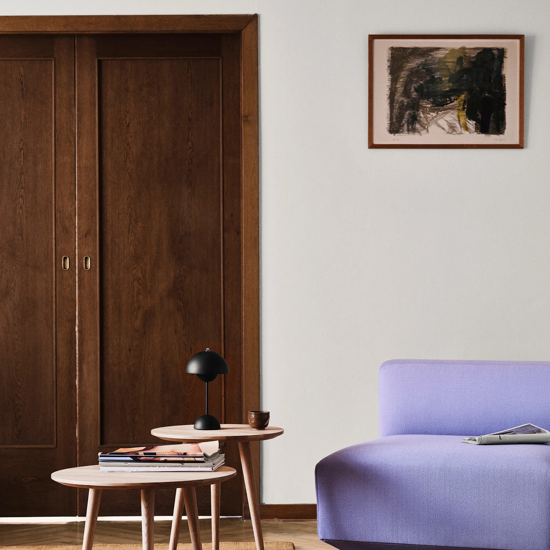 Flowerpot / フラワーポット ポータブルテーブルランプ VP9, matte black &Tradition | アンドトラディション