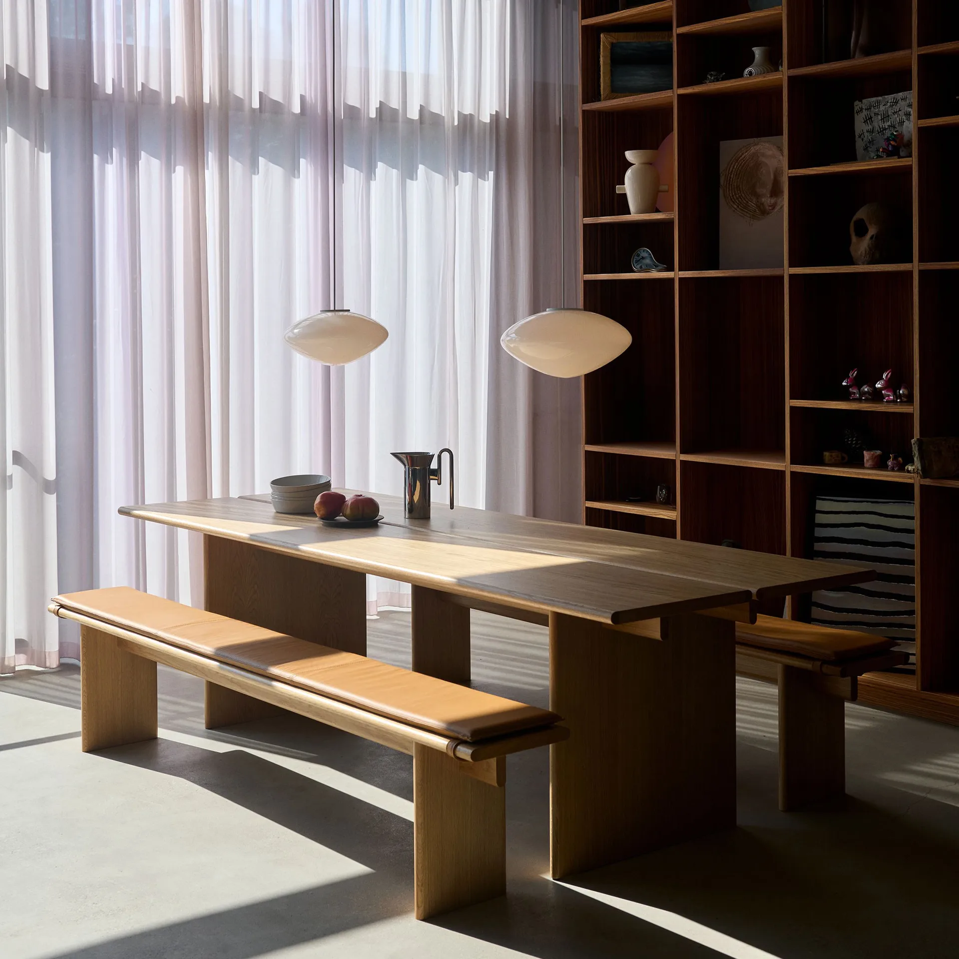 Ita OS6 シートクッション ベンチ用 230 cm, Noble leather congnac &Tradition | アンドトラディション