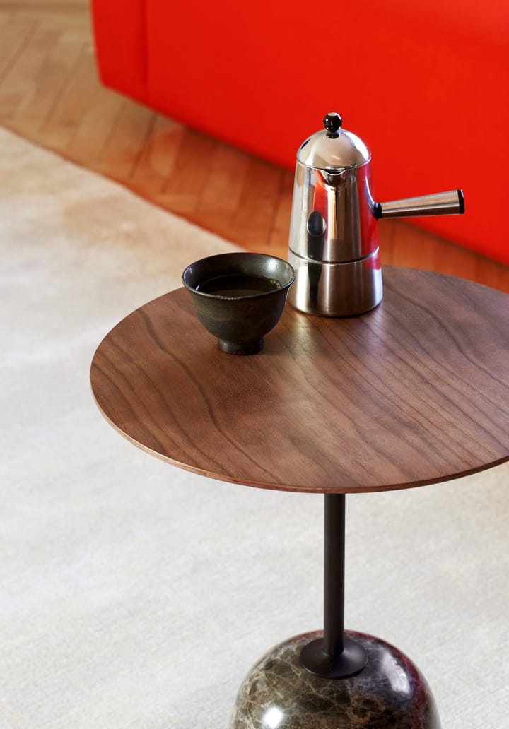 Lato サイドテーブル LN8, Lacquered walnut-Emperador marble &Tradition | アンドトラディション