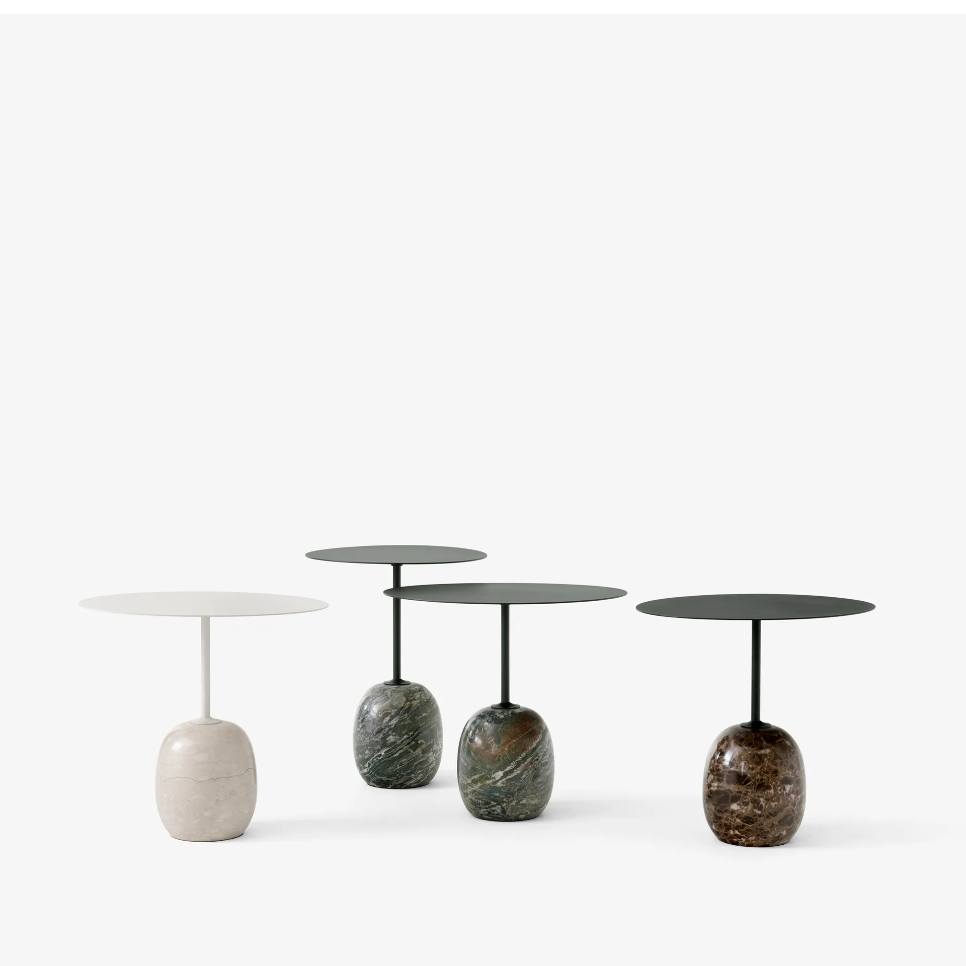 Lato LN9 サイドテーブル, Deep Green-Verde Alpi Marble &Tradition | アンドトラディション