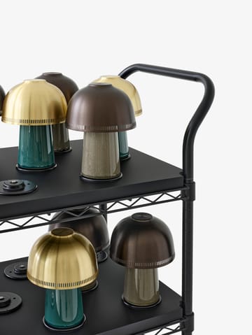 Raku SH8 テーブルランプ - Blue, green & brass - &Tradition | アンドトラディション