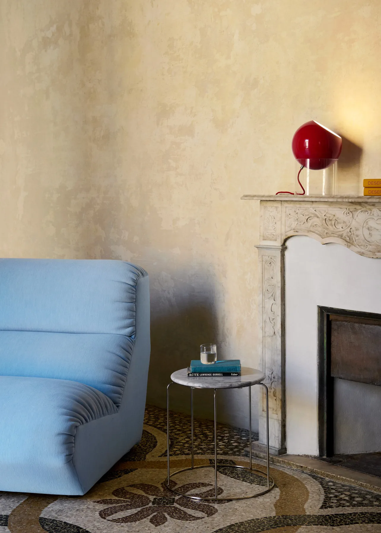 ワイヤースツール VP11 テーブルトップ Ø38 cm, Marble Bianco Carrara &Tradition | アンドトラディション