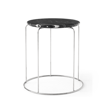ワイヤースツール VP11 テーブルトップ Ø38 cm - Marble Nero Marquina - &Tradition | アンドトラディション