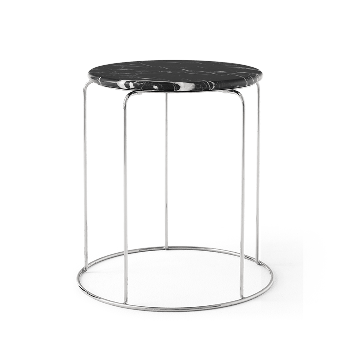 ワイヤースツール VP11 テーブルトップ Ø38 cm, Marble Nero Marquina &Tradition | アンドトラディション