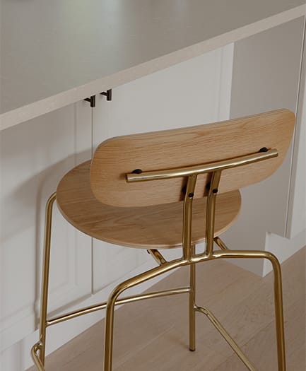 Curious バースツール 75 cm, Oak-brass Umage | ウメイ