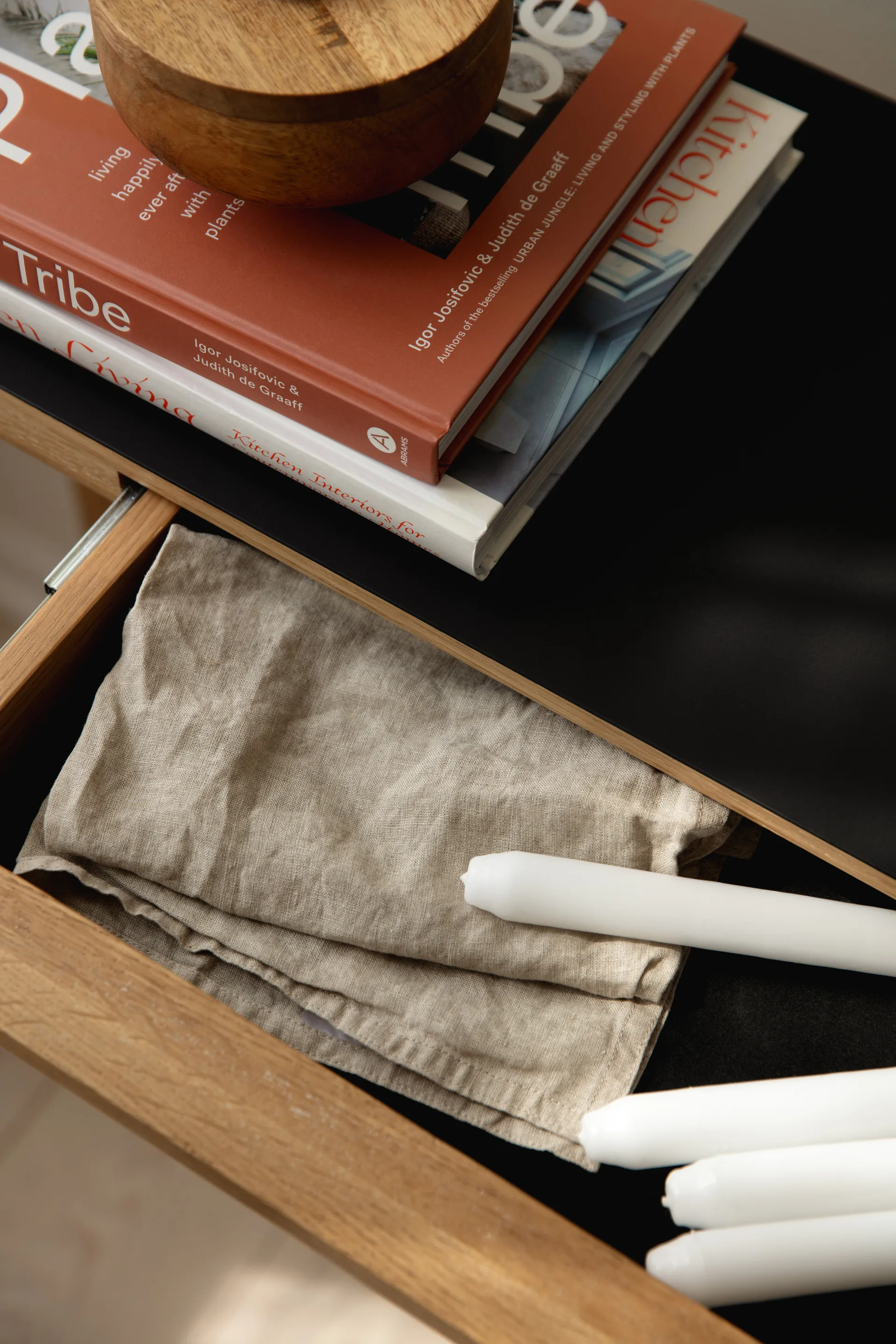 Heart'n'Soul コンソールテーブル 120 cm, Oak-obsidian black Umage | ウメイ