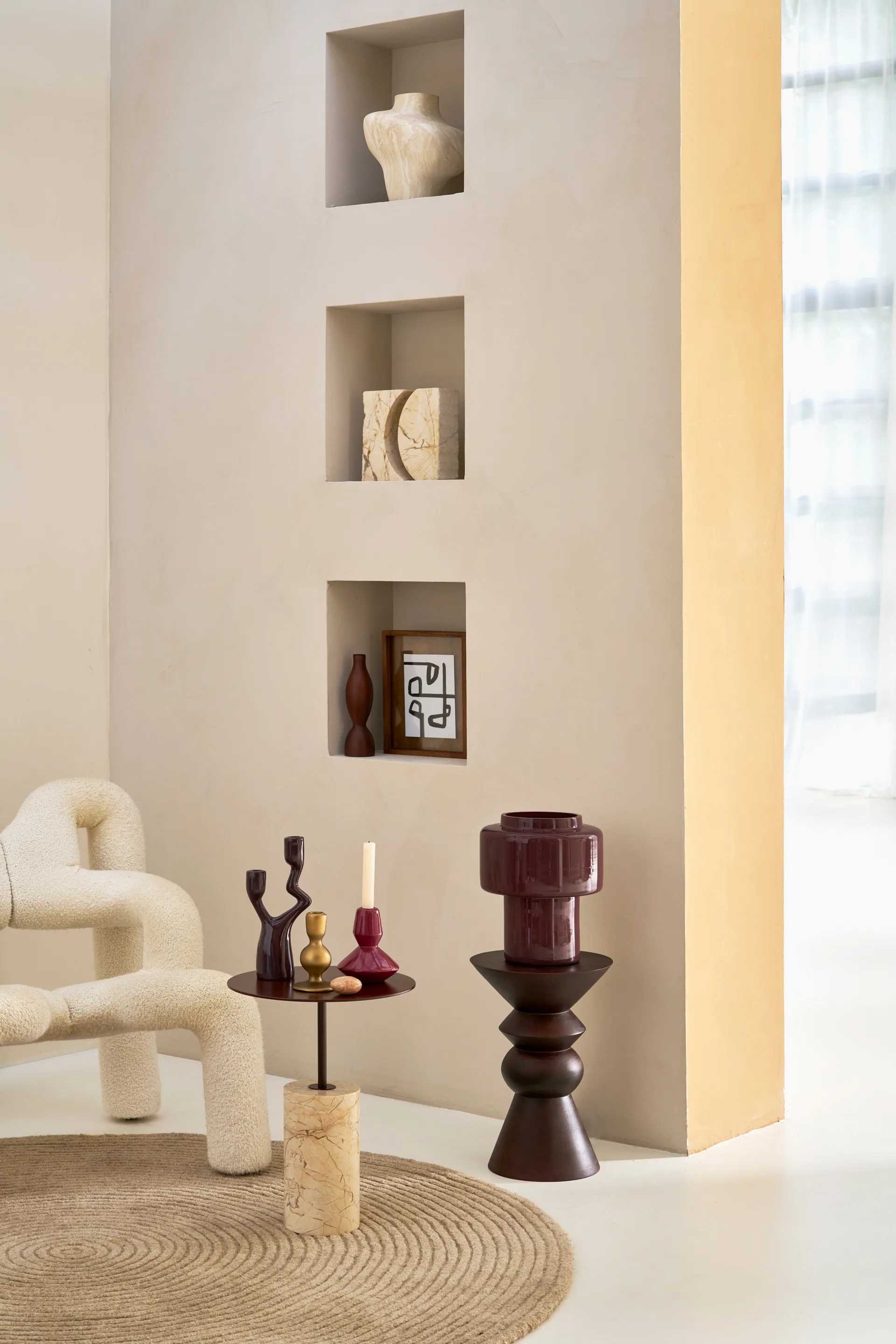 Adora キャンドルホルダー, Brown URBAN NATURE CULTURE | アーバン ネイチャー カルチャー