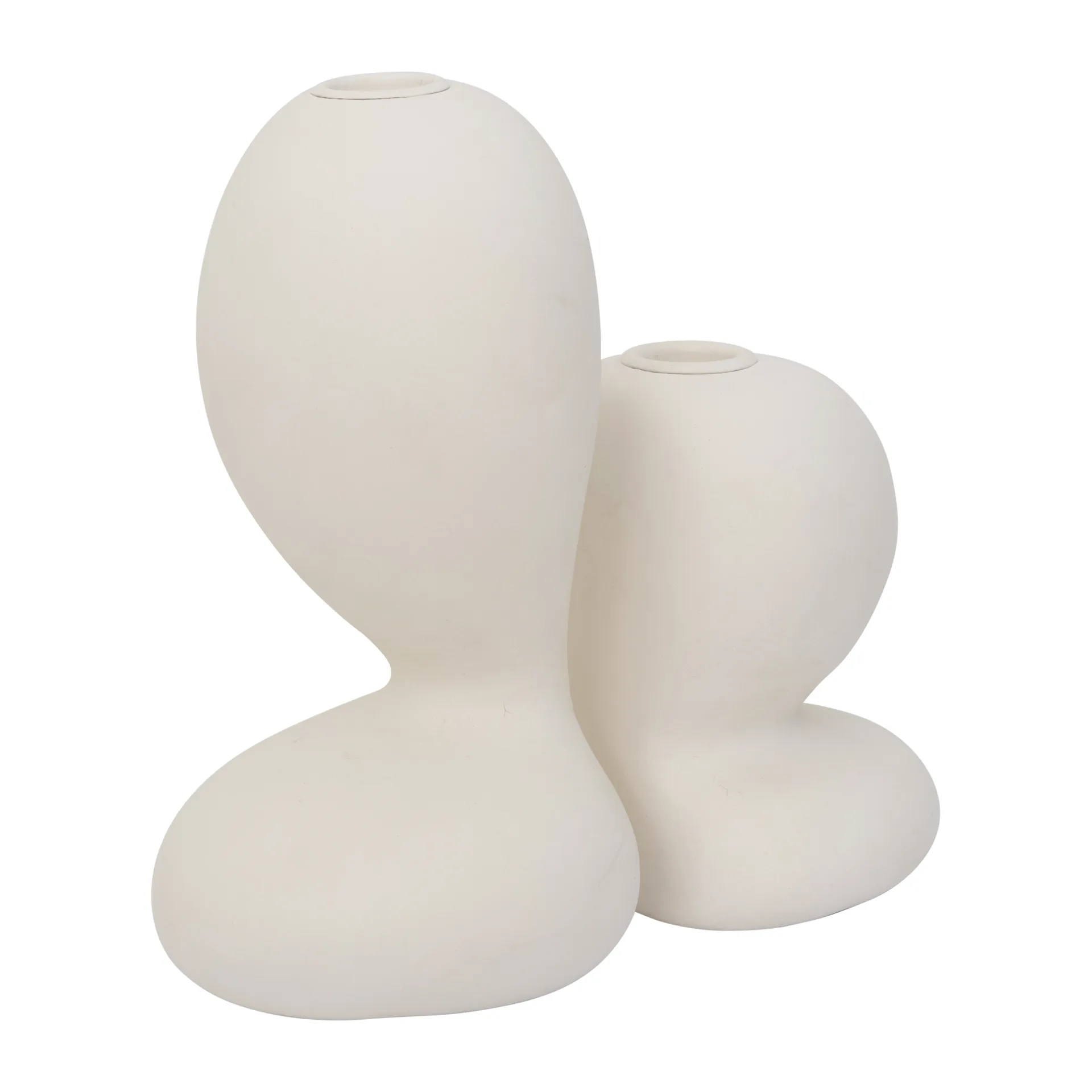 Chou キャンドルホルダー 2枚セット, White URBAN NATURE CULTURE | アーバン ネイチャー カルチャー