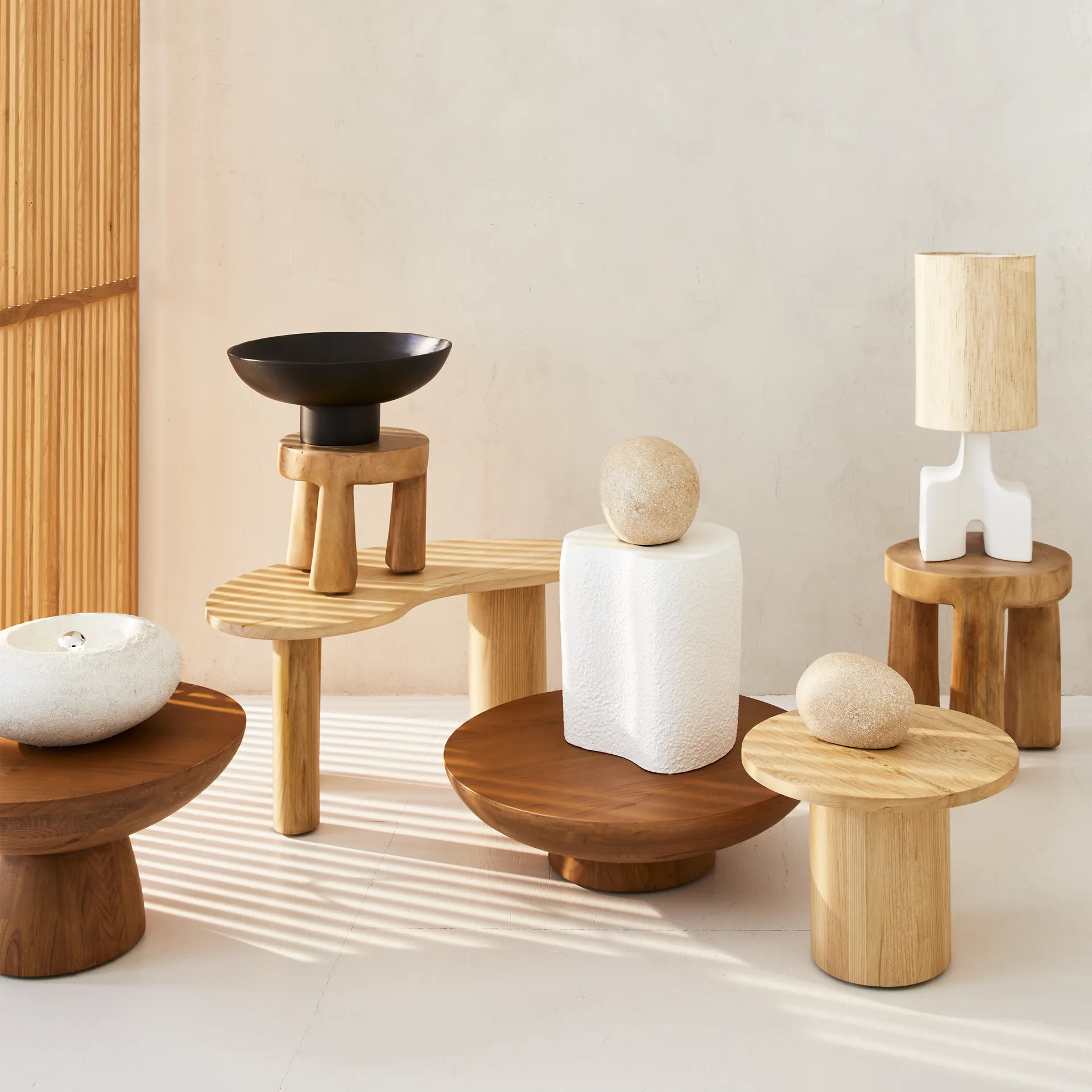 Donna スツール Ø27x25 cm, Natural URBAN NATURE CULTURE | アーバン ネイチャー カルチャー