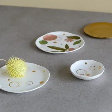 Good Morning ソーサー 10x10.5 cm ゴールド - circle gold - URBAN NATURE CULTURE | アーバン ネイチャー カルチャー