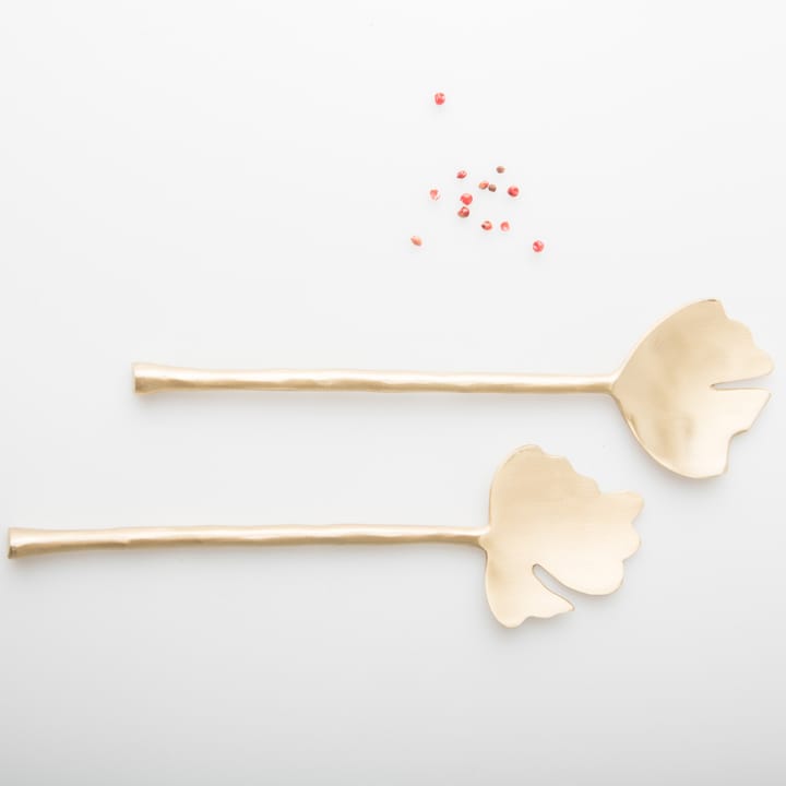 Leaves サラダ カトラリー 2 ピース, Brass URBAN NATURE CULTURE | アーバン ネイチャー カルチャー