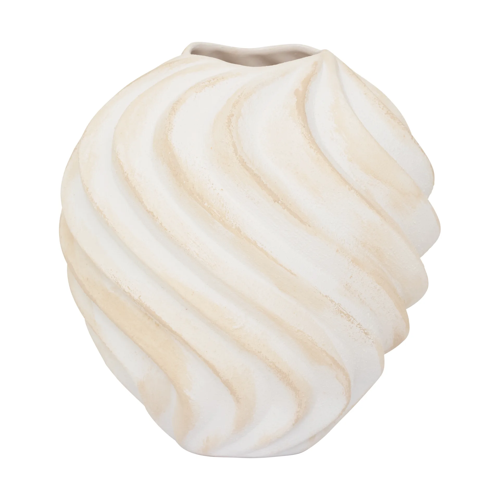 Ribbed 花瓶 Ø22 cm, Brown URBAN NATURE CULTURE | アーバン ネイチャー カルチャー