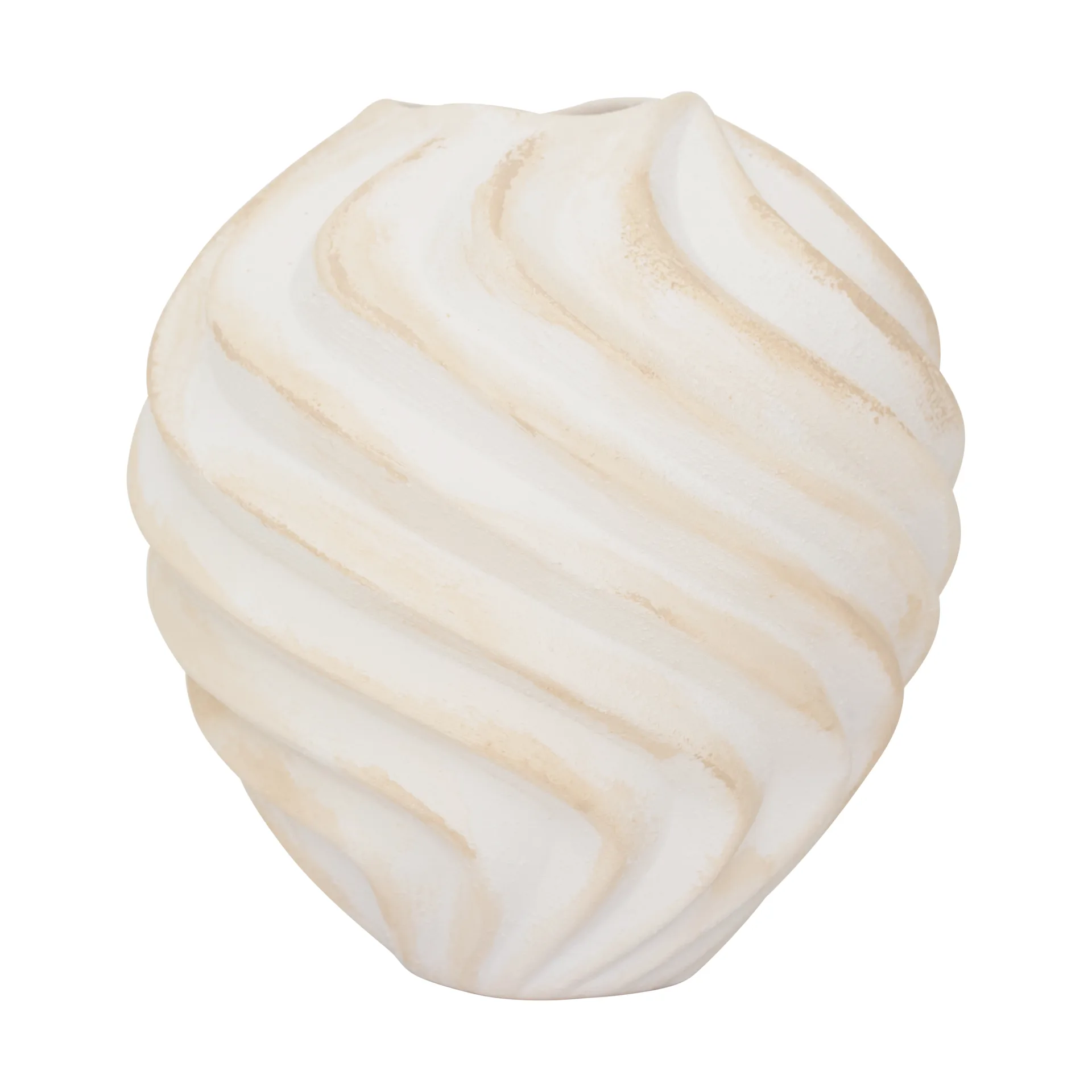 Ribbed 花瓶 Ø22 cm, Brown URBAN NATURE CULTURE | アーバン ネイチャー カルチャー