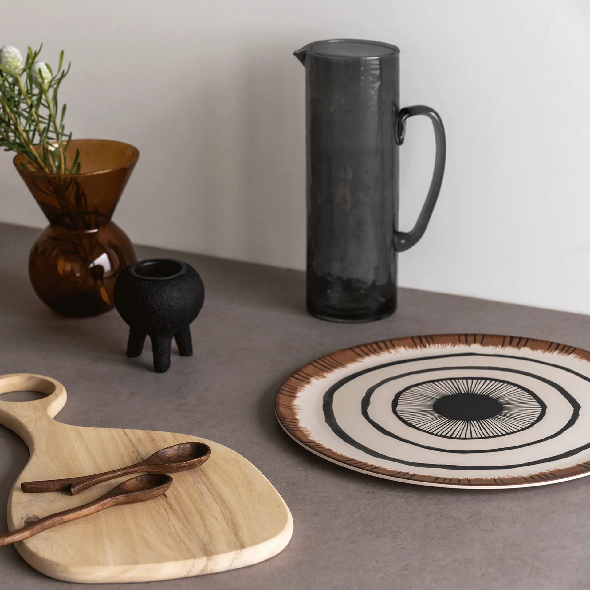 UNC pot recycled グラス 1.35 liter, Ebony URBAN NATURE CULTURE | アーバン ネイチャー カルチャー