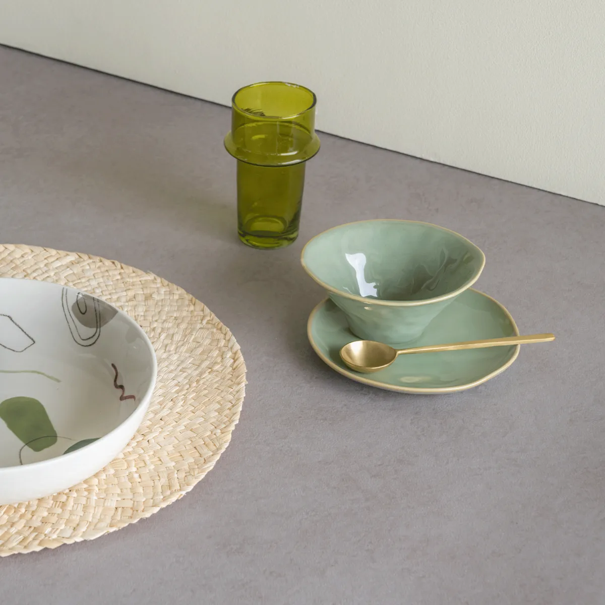 Whimsical ボウル Ø13 cm, Green URBAN NATURE CULTURE | アーバン ネイチャー カルチャー