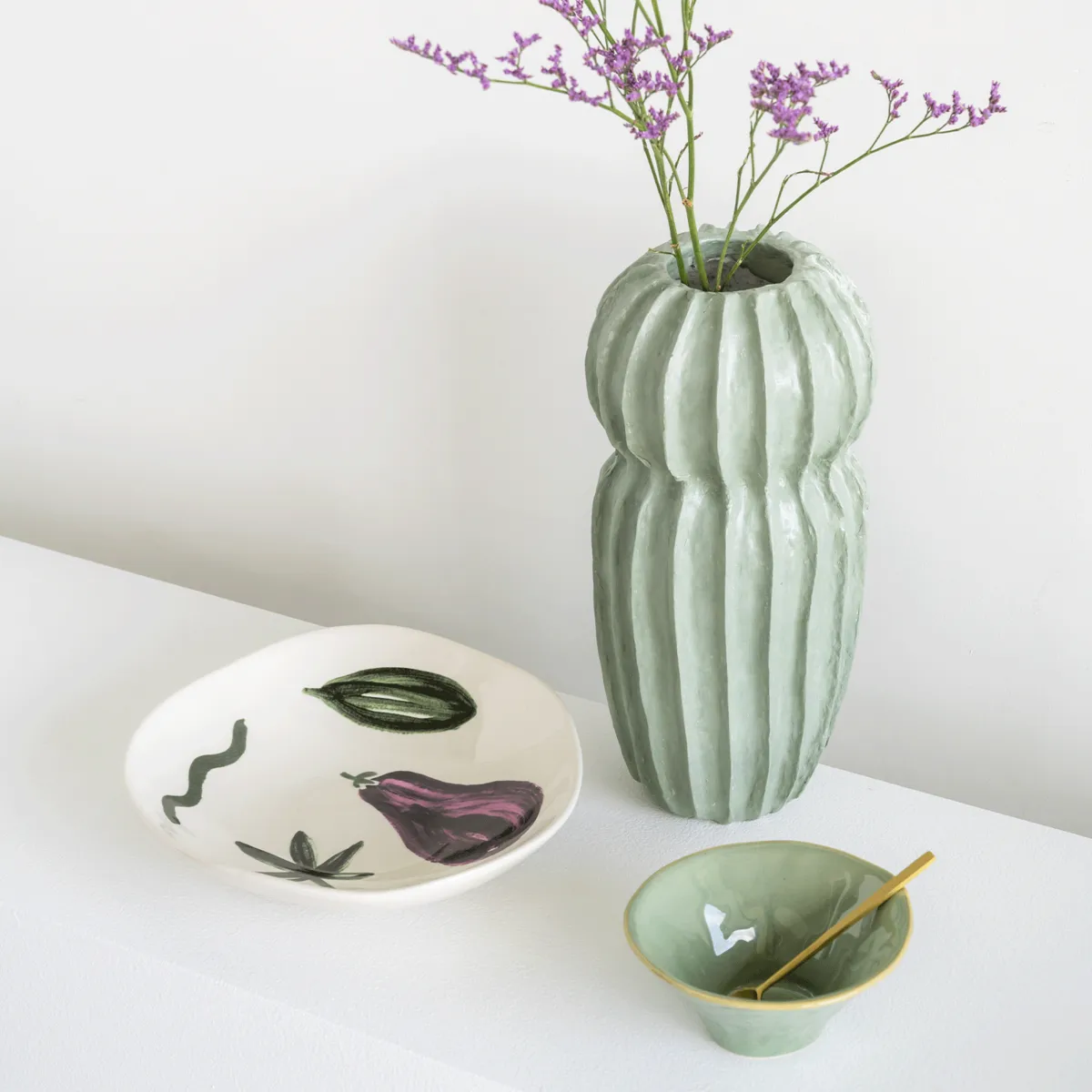 Whimsical ボウル Ø13 cm, Green URBAN NATURE CULTURE | アーバン ネイチャー カルチャー