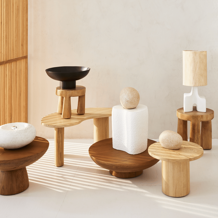 Yuki A coffee table Ø40x30 cm, Natural URBAN NATURE CULTURE | アーバン ネイチャー カルチャー