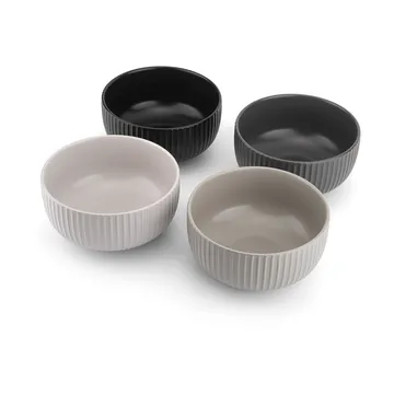 Duga flinga ボウル 70 cl 4個セット - White. sandgrey. antracit. black - Vargen & Thor
