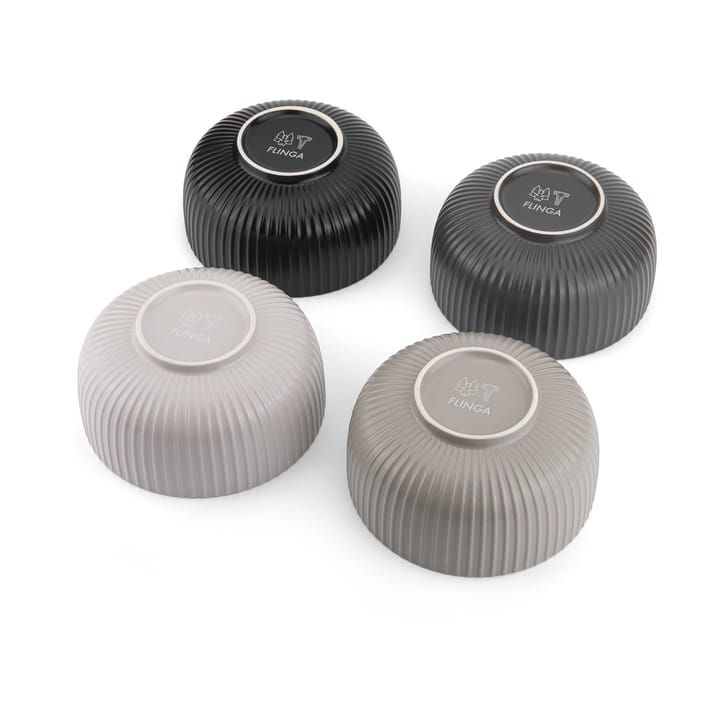 Duga flinga ボウル 70 cl 4個セット, White. sandgrey. antracit. black Vargen & Thor