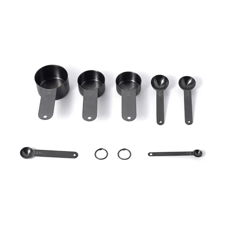 Frost 計量スプーンセット - Black, 7 pieces - Vargen & Thor
